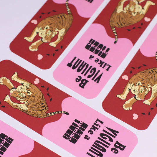 Vigilant Tiger Bookmark